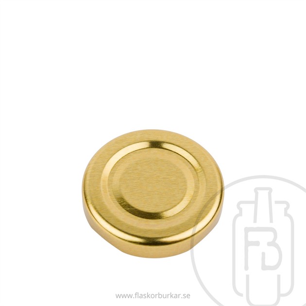 Twist off lid, 43mm, Gold